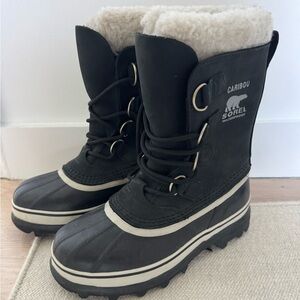 Sorel Caribou Black Waterproof Boots